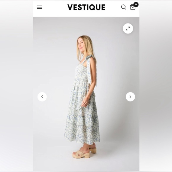 Vestique Ruffled Midi Dress - Picture 2 of 4